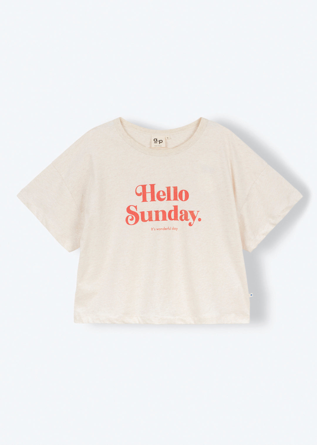 T-shirt Boxy Hello Sunday ☀